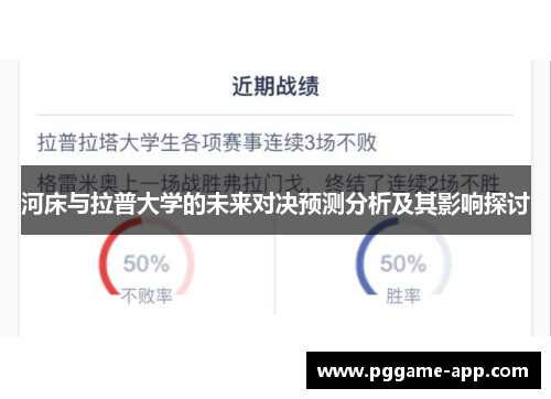 河床与拉普大学的未来对决预测分析及其影响探讨